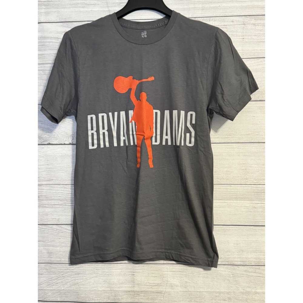 Ceremony of Roses Bryan Adams Canada Live 2024 Tour T-Shirt Small Gray Cotton